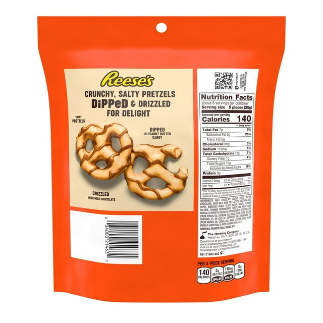 Reese's Dipped Pretzels 240g (Best Before : 01/2026)