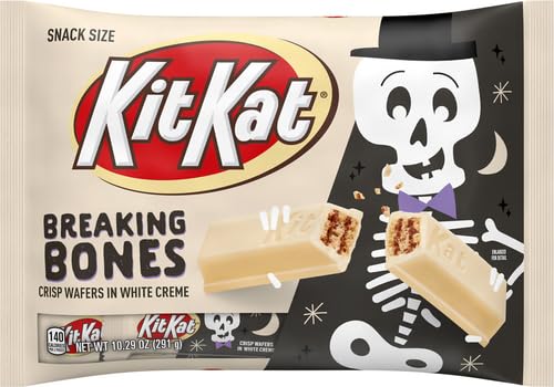 Kit Kat Breaking Bones White Creme Snack Size Wafer Candy 291g (Best Before : Sep 2025)