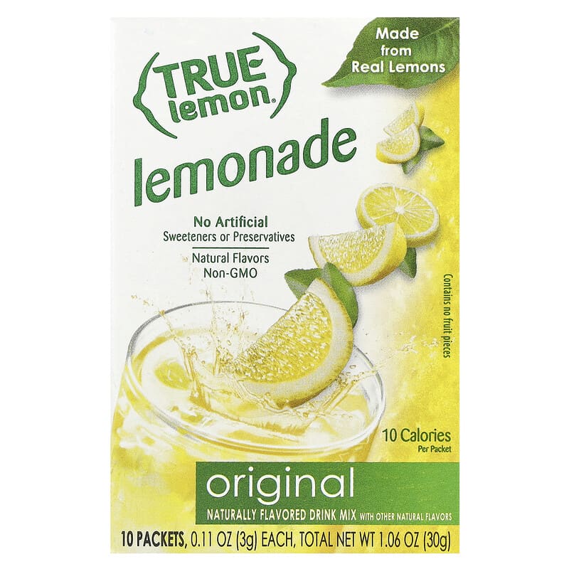 True Lemon Original Lemonade Drink Mix 10 Packets (30g)