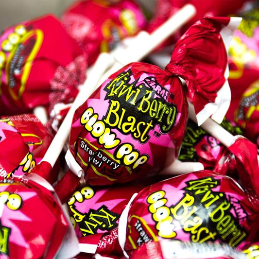 Charms Blow Pops Lollipop 48 Count | Kiwi Berry Blast Flavoured
