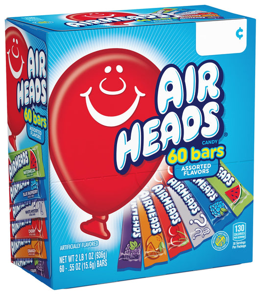 Airheads Assorted Flavours Bars 936g (60ct)