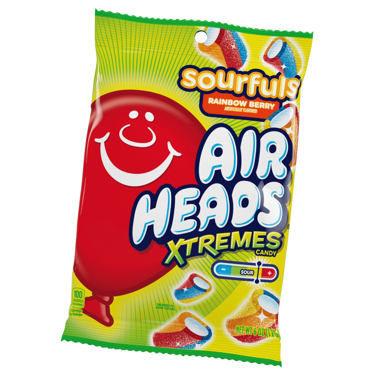 Airheads Xtremes Sourfuls Rainbow Berry Candy 170g