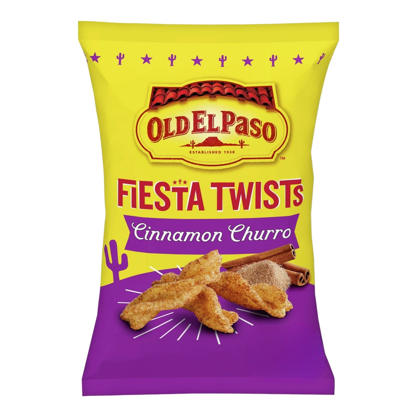 Old El Paso Cinnamon Churro Fiesta Twists Corn Snacks 155g
