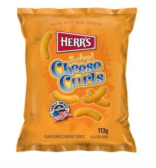 (Clearance Sale) Herrs Flavoured Cheese Curls (EU) 113g