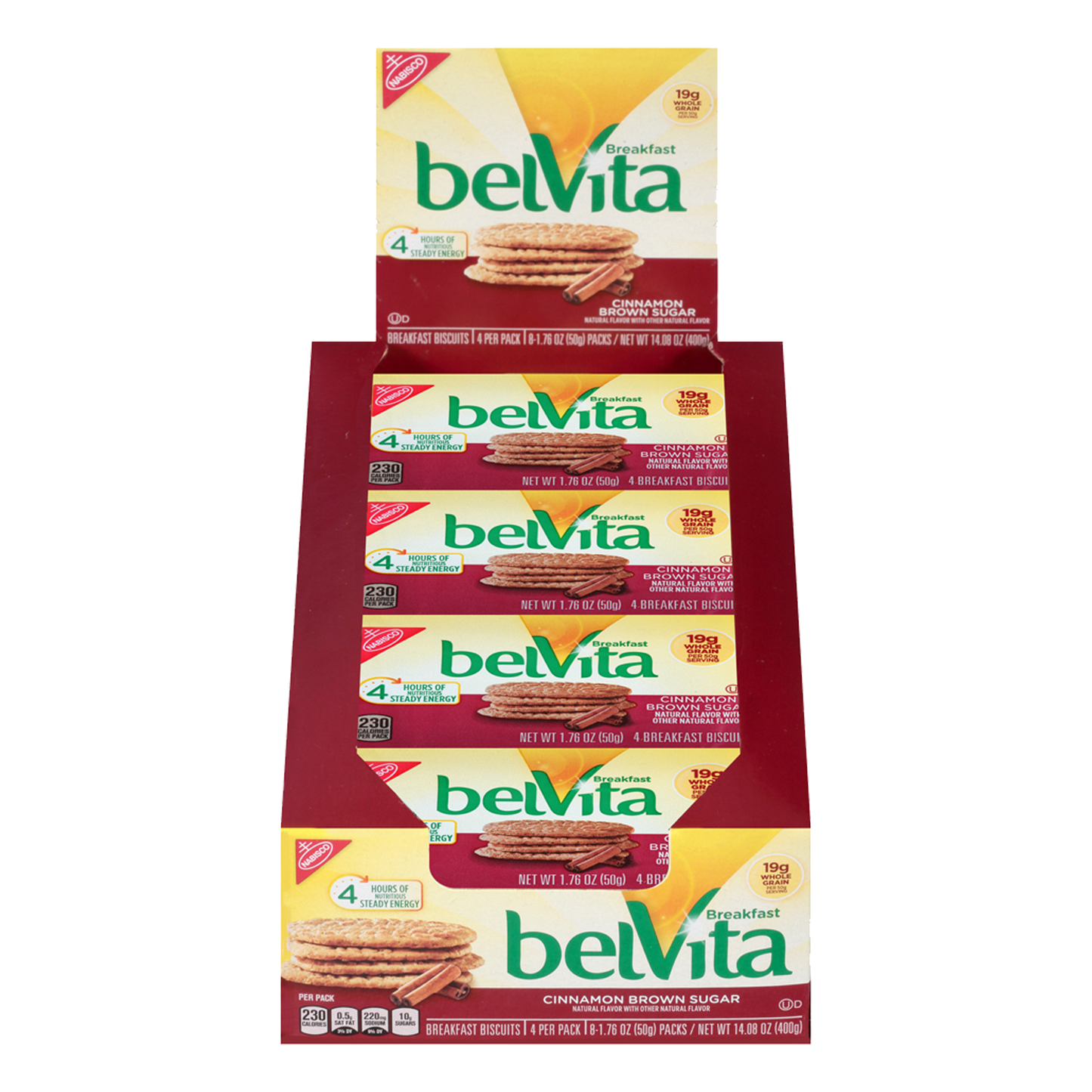 Belvita Breakfast Cinnamon Brown Sugar Biscuits 400g sold by American Grocer in the UK