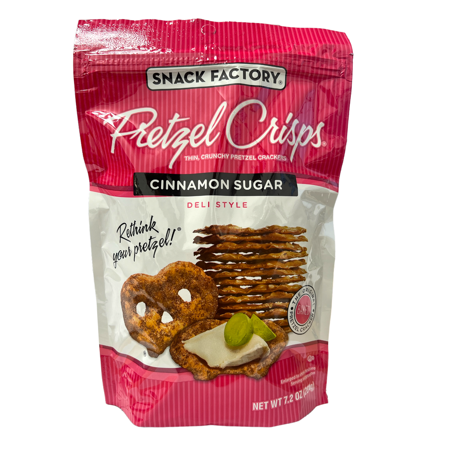 Snack Factory Cinnamon Sugar Deli Style Pretzel Crisps 204g (Best Before : 08 Nov 2025)