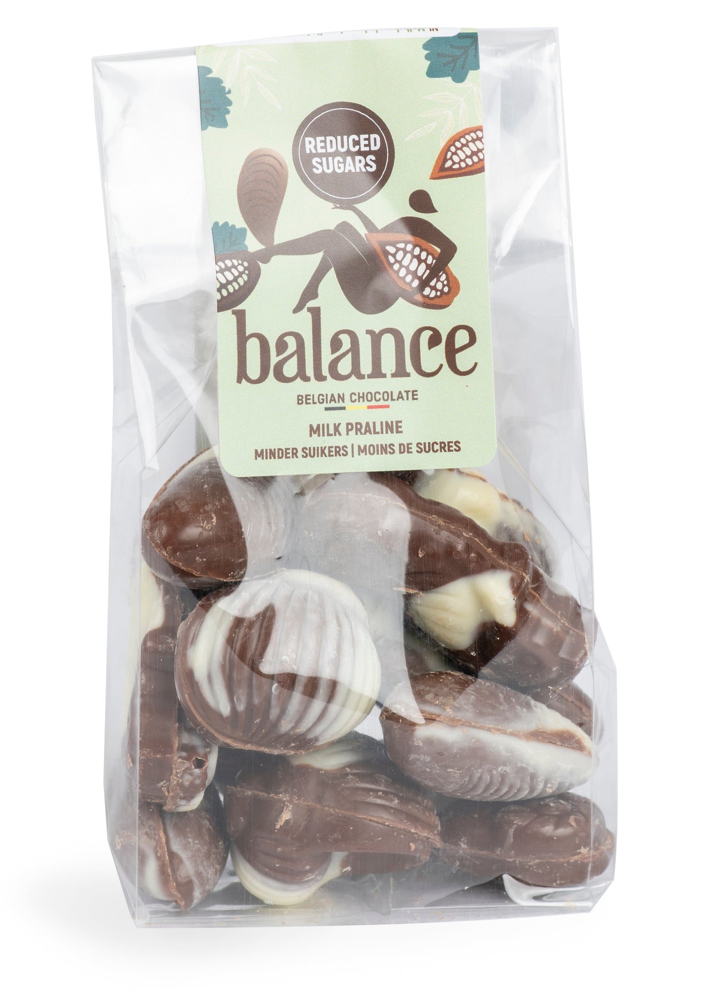 Balance transparent bag seashells 105g