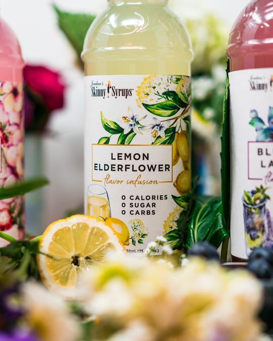 Skinny Sugar Free Lemon Elderflower Syrup 750ml (Best Before Date 13/06/2025)