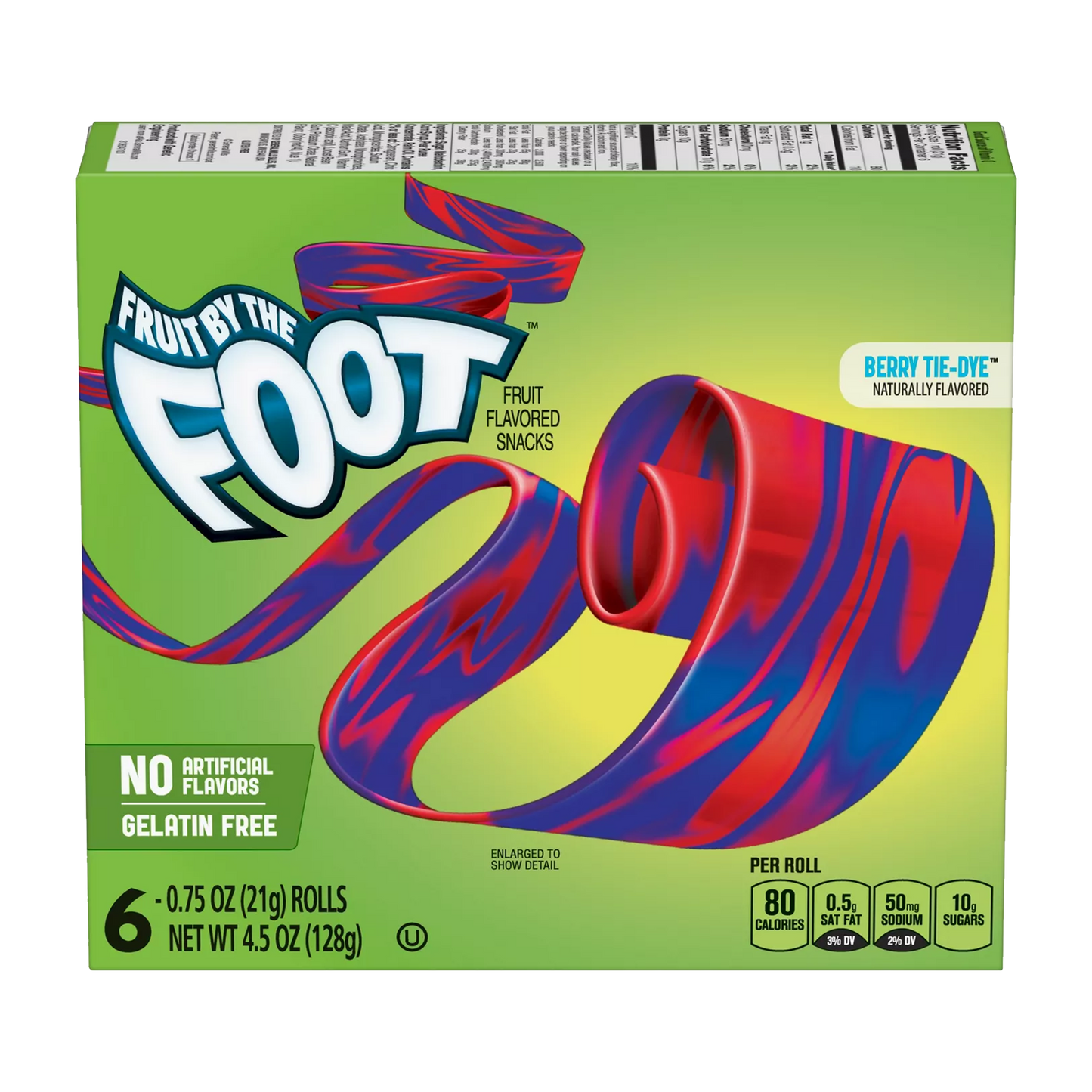 Fruit by the Foot Berry Tie-Dye Fruit Flavoured Snacks 128g (BBD : 01 Jul 2025)