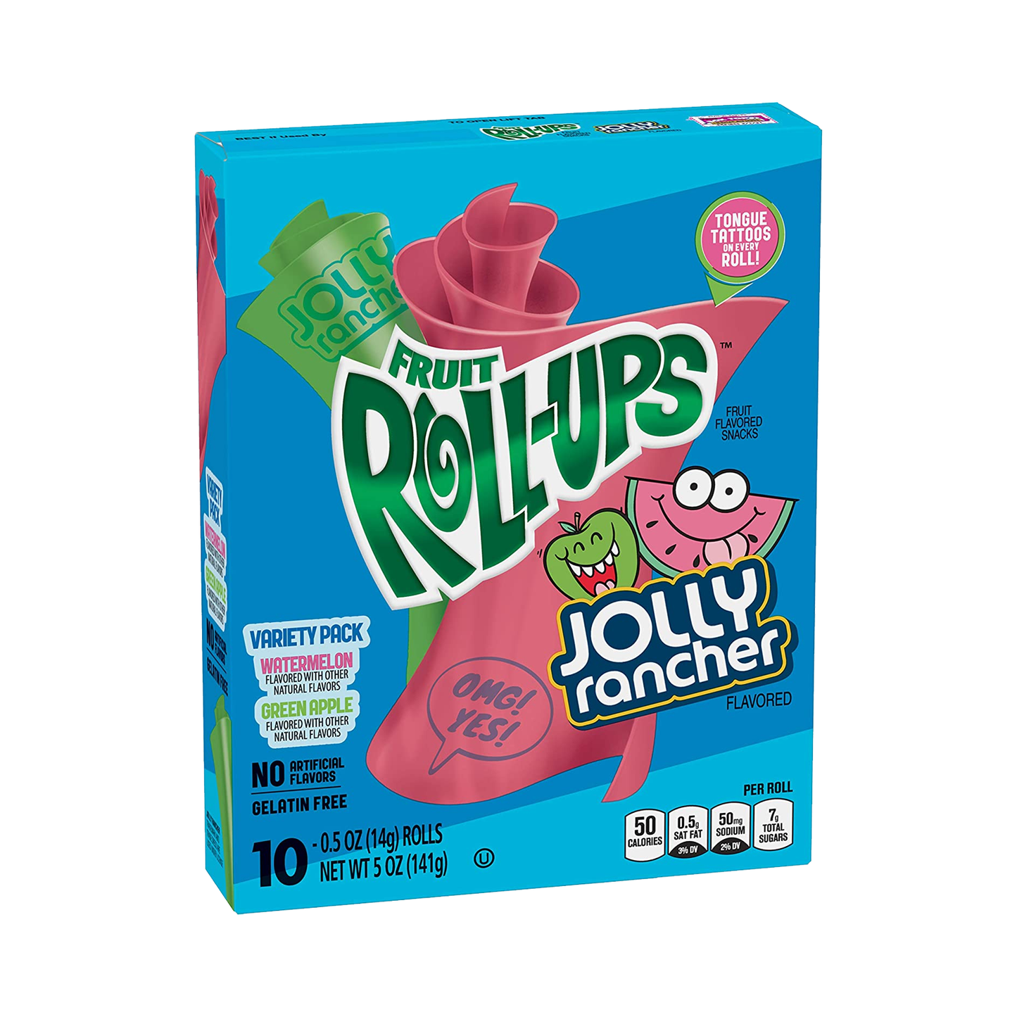 Fruit Roll-Ups Variety Pack Jolly Rancher Flavoured Snacks 141g