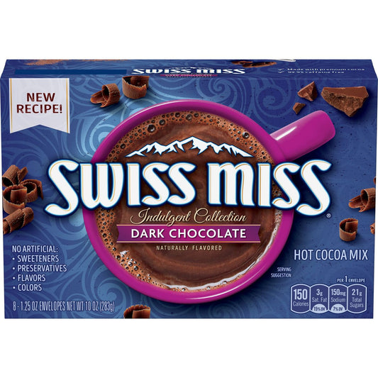 Swiss Miss Dark Chocolate Naturally Flavoured Hot Cocoa Mix 283g