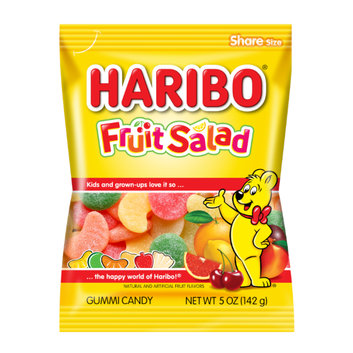 Haribo (USA) Fruit Salad Bag 142g Pack of 3(Melted) (Best Before : Feb 2026)