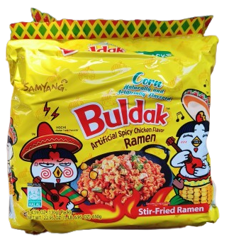 Samyang Buldak Spicy Chicken Cor Flavor Stir-Fried Ramen (130g X 5)