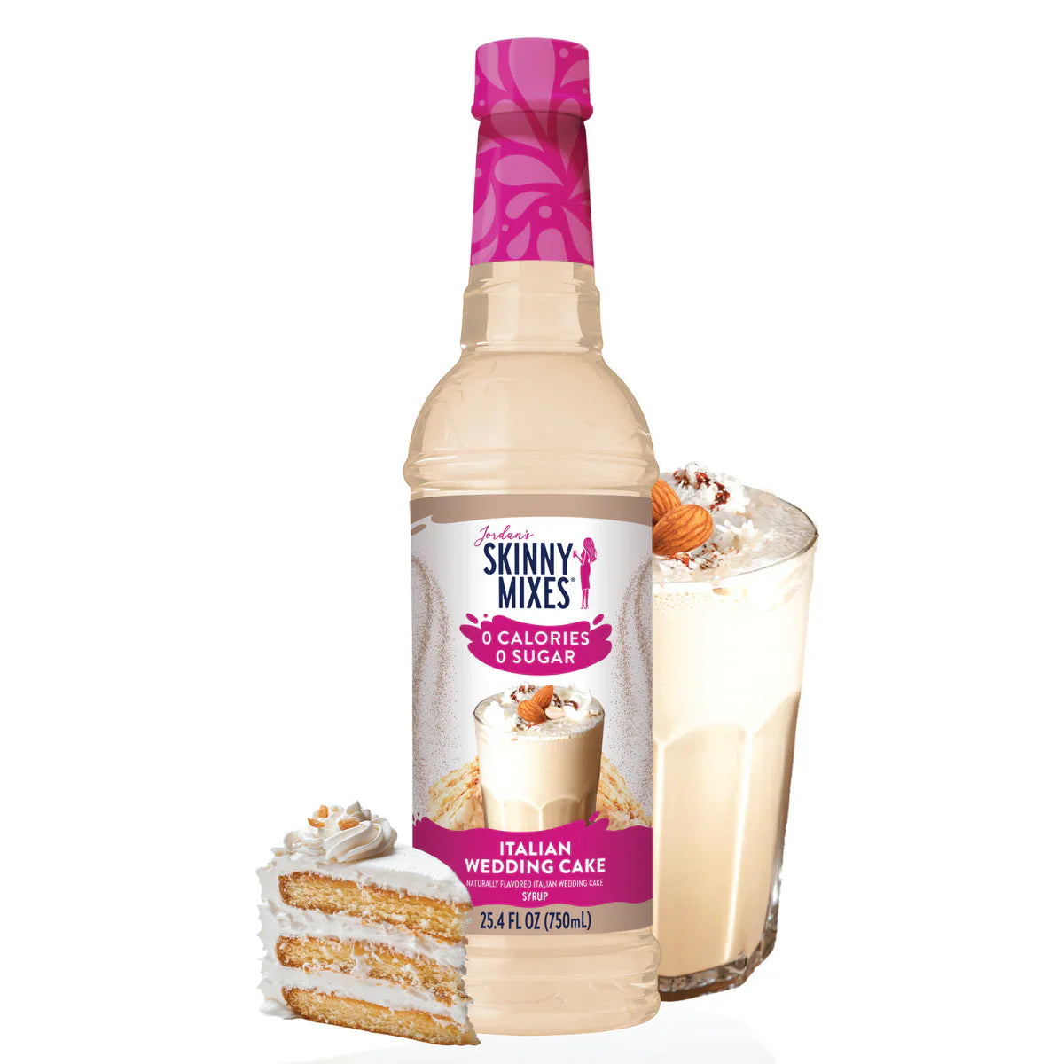 Skinny Sugar Free Italian Wedding Cake Syrup 750ml