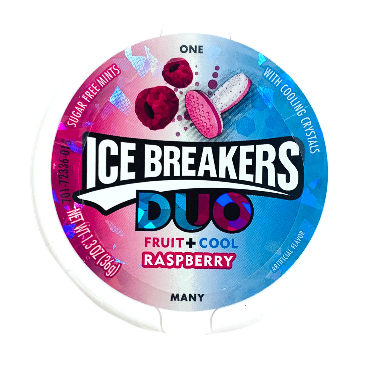 Ice Breakers Duo Raspberry Sugar Free Mints 36g (Pack of 2)