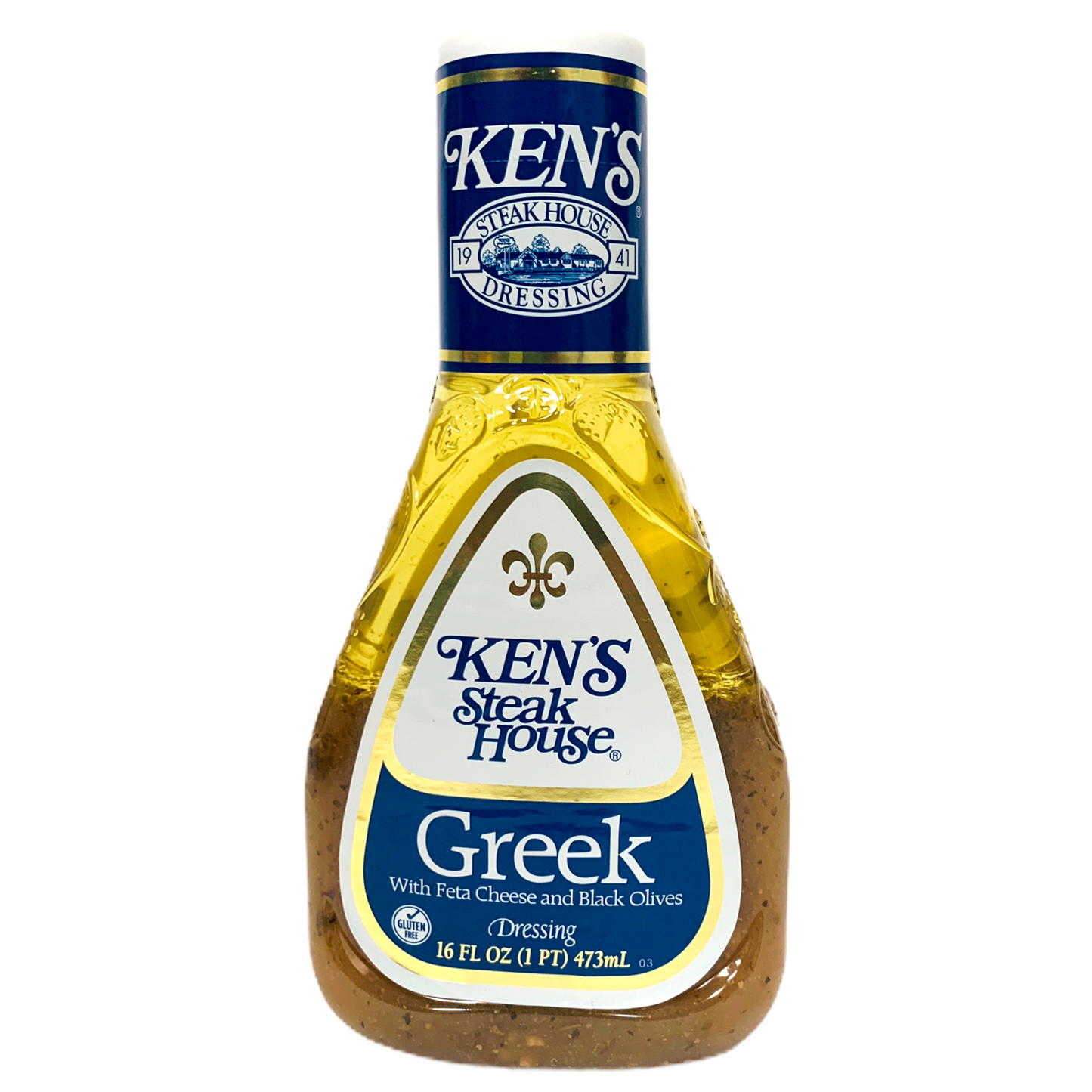 Ken's Steak House Greek with Feta Cheese and Black Olive Dressing 473ml(BBD 20/11/2025)