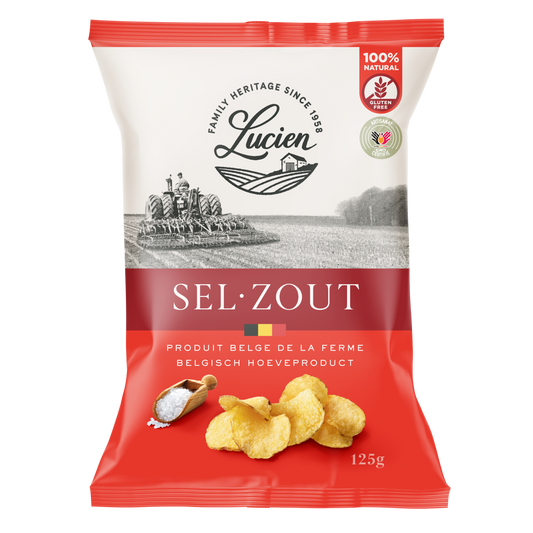 Lucien Belgian Farm's Chips 125g | Choose Your Flavour