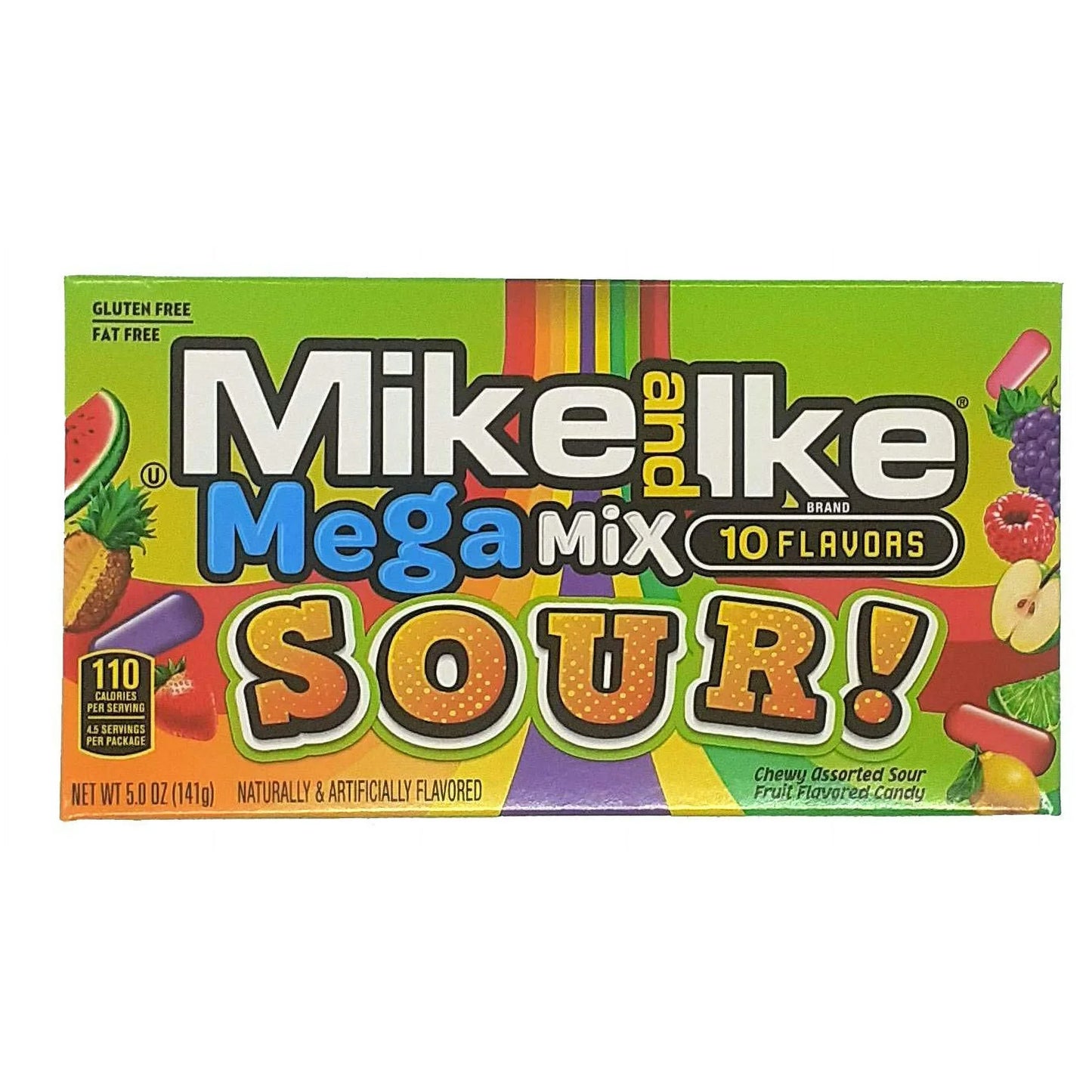 Mike & Ike Sweet or Sour Mega Mix Chewy Candy 120g