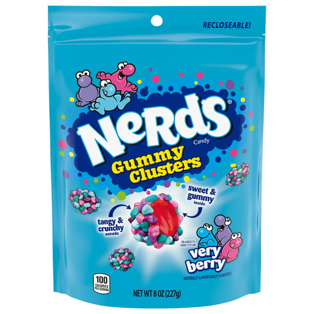 Nerds Gummy Clusters Very Berry Candy 226g-PACK OF 2 (Best before Date April 2025)