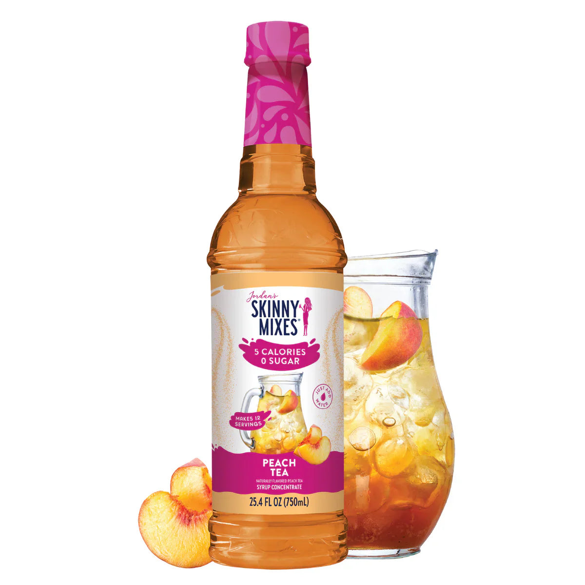 Skinny Sugar Free Peach Tea Syrup 750ml