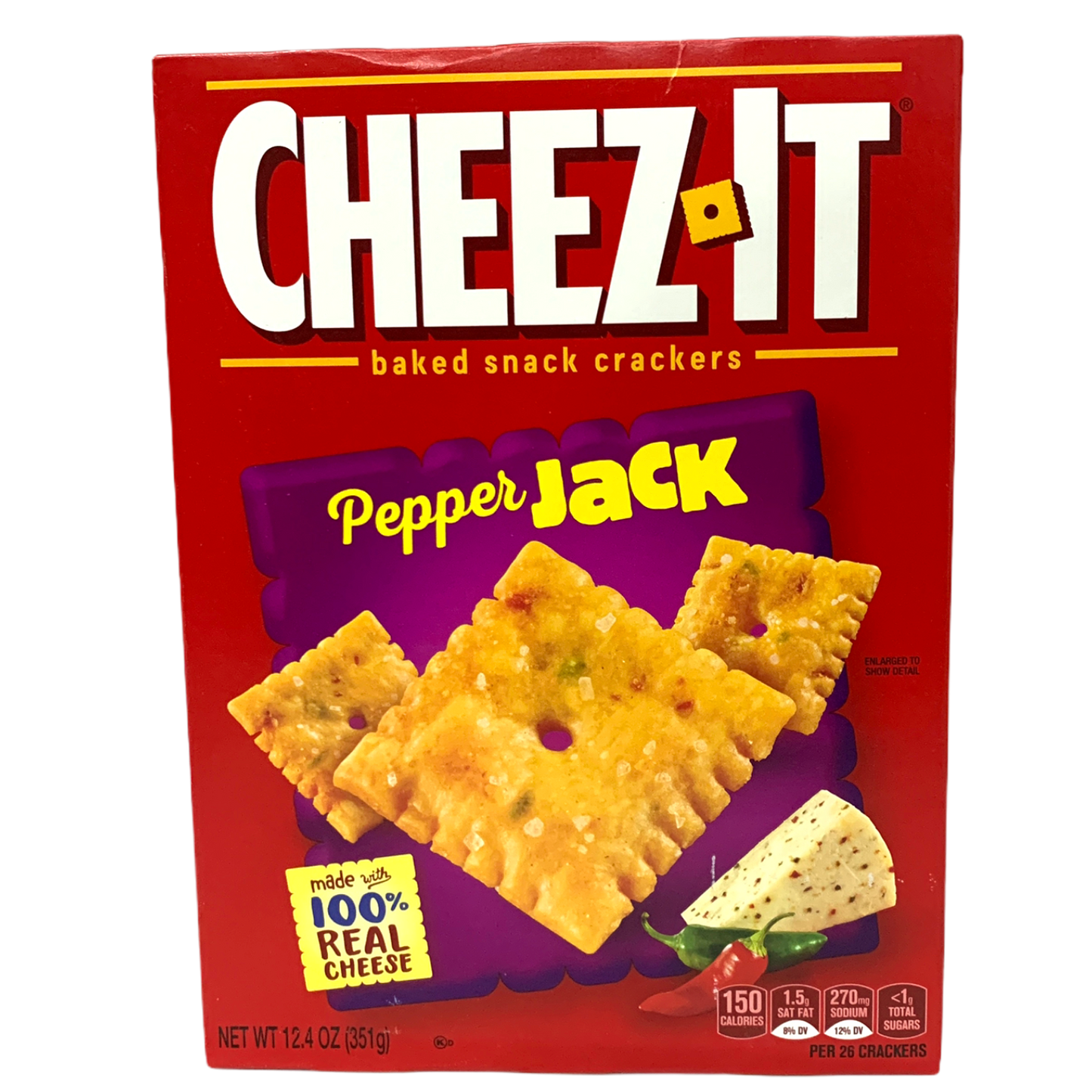 Cheez-It Pepper Jack Baked Snack Crackers 351g