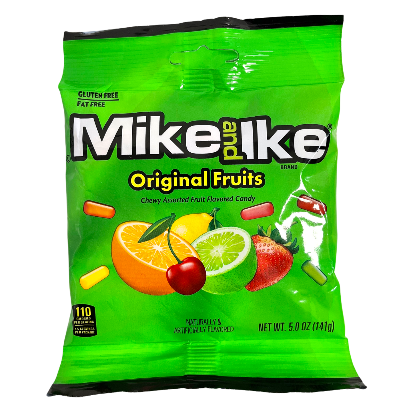 Mike and Ike Original Fruits Peg Bag 141g(Best Before Date :- 08/2025)