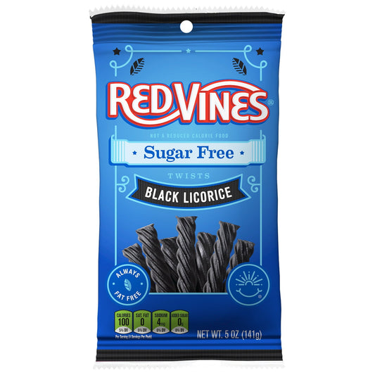 Red Vines Sugar Free Black Licorice Twists 142g