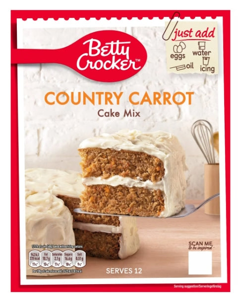 Betty Crocker (EU) Country Carrot Cake Mix 425g