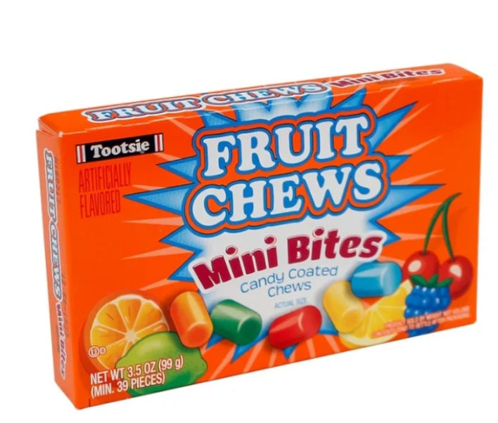 Tootsie Fruit Chews Mini Bites Theater Box 99g