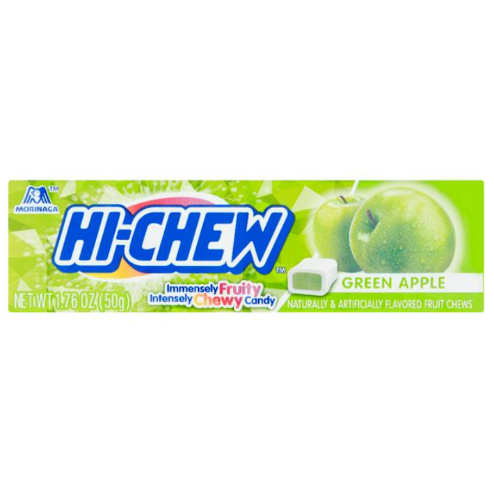 Hi-Chew Fruity Chewy Candy Green Apple Flavour (15 x 50g)