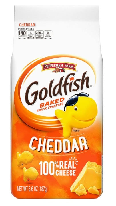 Pepperidge Farm Goldfish Baked Snack Crackers 187g | Choose Your Flavour & Size