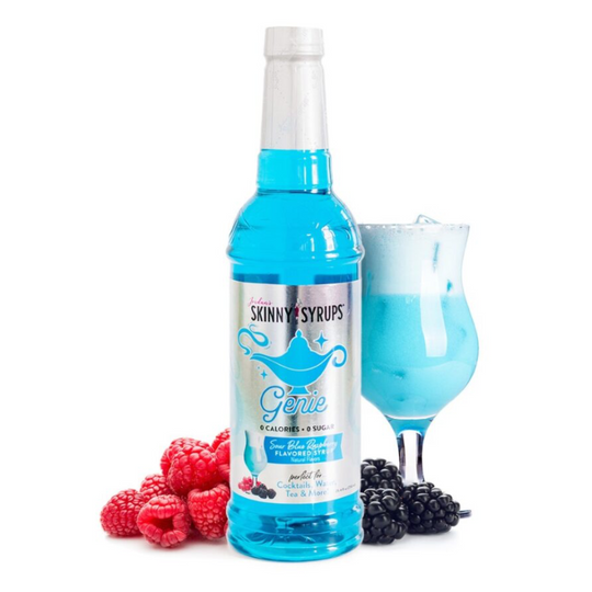 Skinny Sugar Free Genie Sour Blue Raspberry 750ml