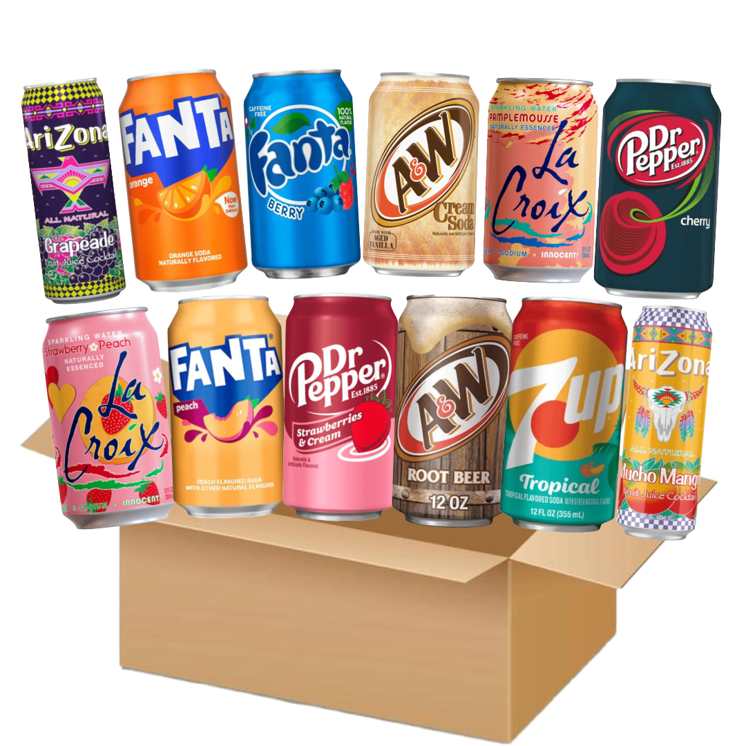12 x American Drinks/Soda Bundle | A Bargain For Drinks!