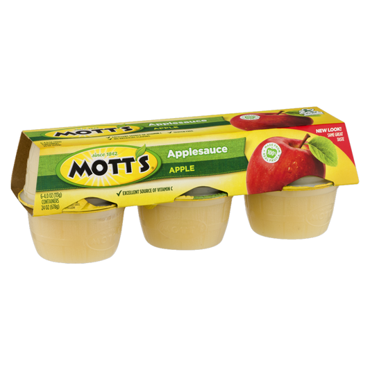 Mott's Apple Applesauce (6 x 111g) (BBD 16/SEPT/2025)