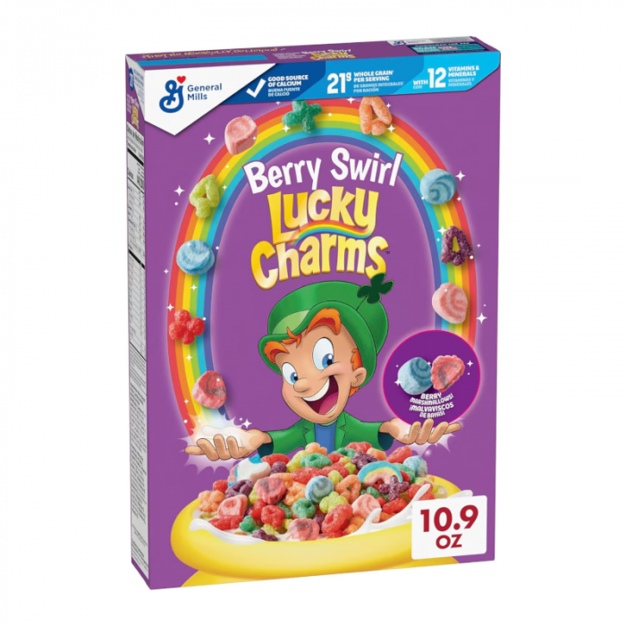 General Mills Lucky Charms Berry Swirl Cereal 309g (Best Before Date 07/02/2025)