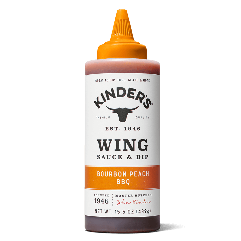 Kinder’s Bourbon Peach BBQ Wing Sauce 439g