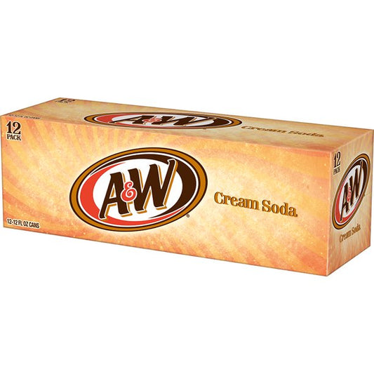 A&W Cream Soda Flavoured 355ml (Best Before : 12 Nov 2025)