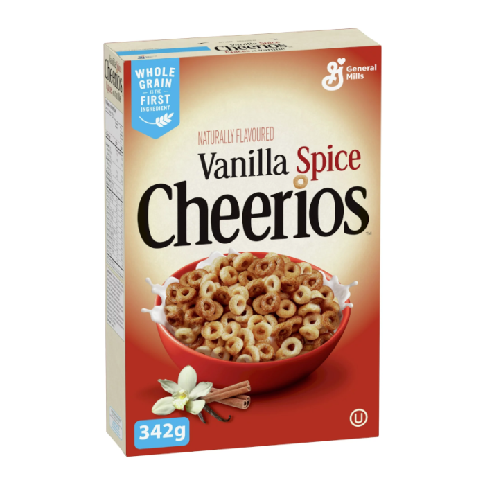 General Mills Vanilla Spice Cheerios Cereal 340g (Best Before Date 26/12/2024)