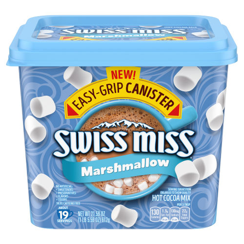 Swiss Miss Marshmallow Hot Cocoa Mix Canister 612g (Best Before : 25 Feb 2025)
