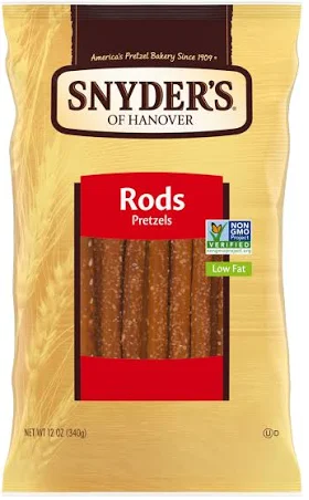 Snyder's of Hanover Pretzel Rods 340g(Best Before Date:-22/02/2025)