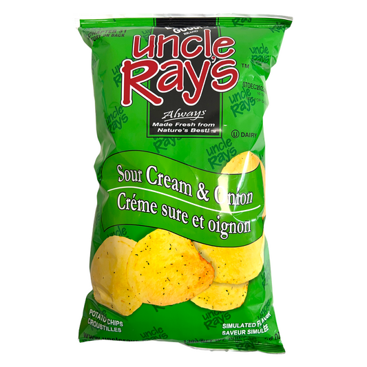 Uncle Ray's Sour Cream & Onion Potato Chips 120g (Pack of 3) (Best Before : Jan 2026)