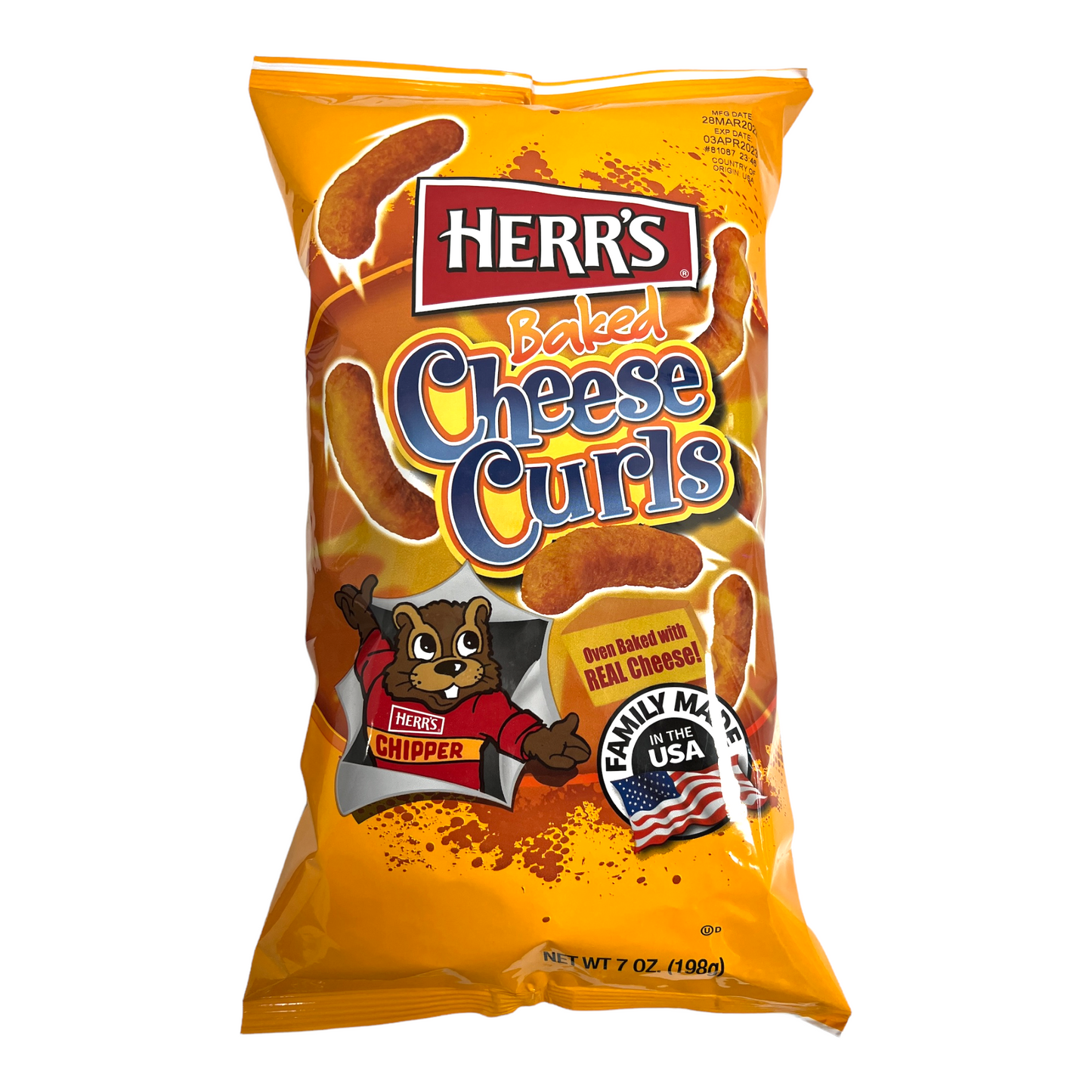 Herr's Baked Cheese Curls 198g