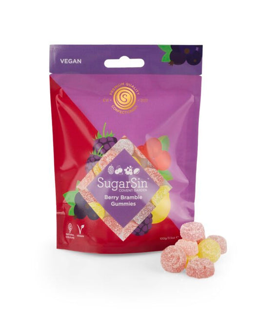 SugarSin Berry Bramble Gummies 100g (Vegan)