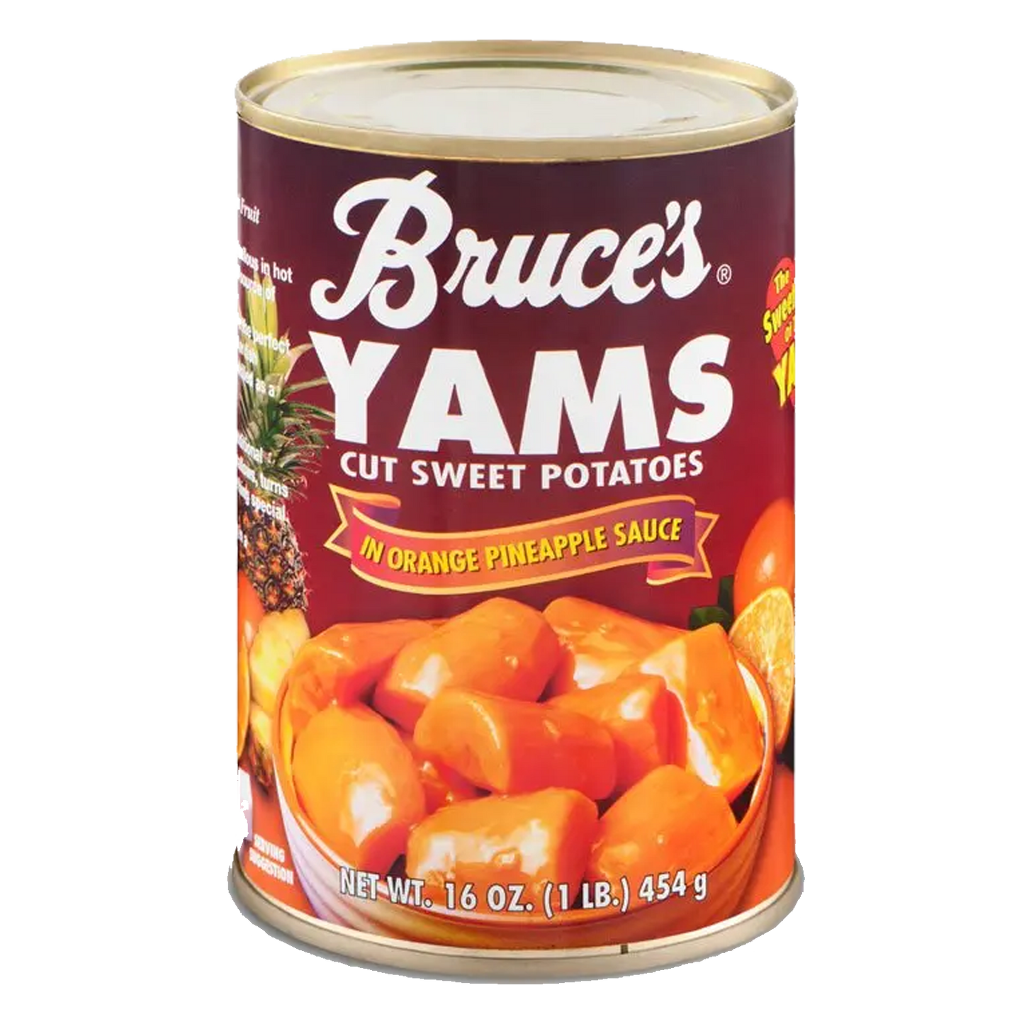 Bruce's Yams Cut Sweet Potatoes in Orange Pineapple Sauce 454g sold by American Grocer in the UK