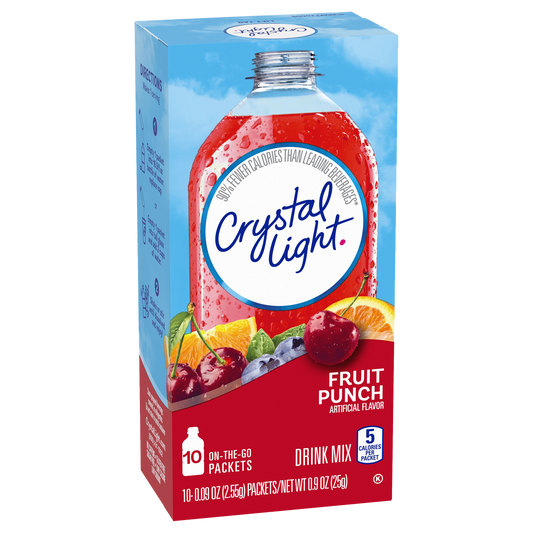 Crystal Light On The Go Fruit Punch Drink Mix 25g sold by American grocer Uk