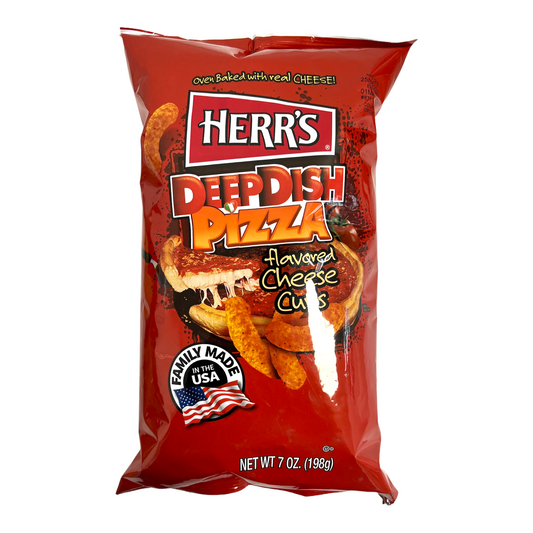Herr's Deep Dish Pizza Flavoured Cheese Curls 198g