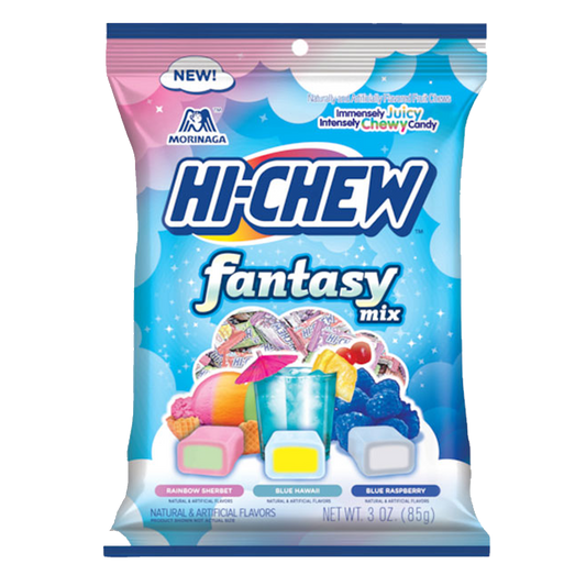 Hi- Chew Fantasy Mix 85g (Rainbow Sherbet, Blue Hawaii, Blue Raspberry)