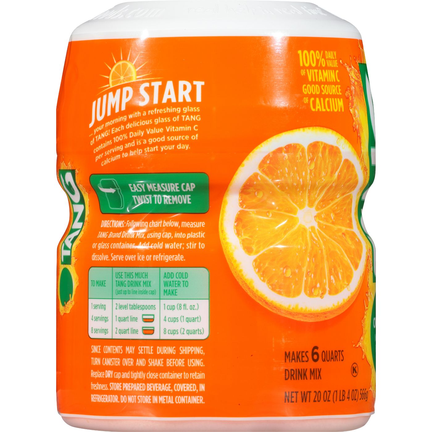 Tang Orange Drink Mix 566g