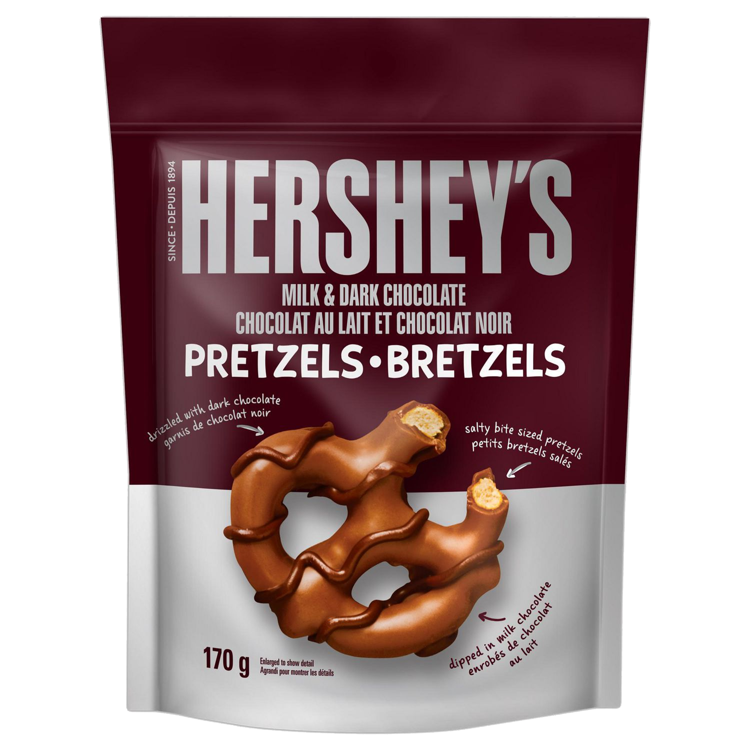Hershey's Milk & Dark Chocolate Pretzels 170g [Canadian] Candy Store 4 You