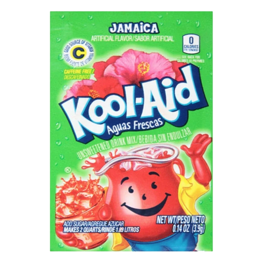 Kool-Aid Aguas Frescas Jamaica Unsweetened Drink Mix 3.9g(Best Before Date :- 16/OCT/2024)